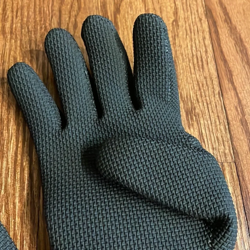 Glacier KENAI gloves women’s waterproof rubber textured black blue size Small